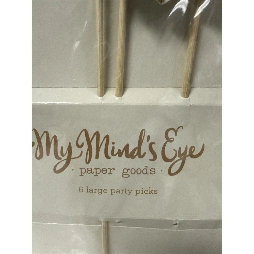 My Mind's Eye‎ PARTY PICKS 6 Count For Cake DECOR Birthday Bridal Shower